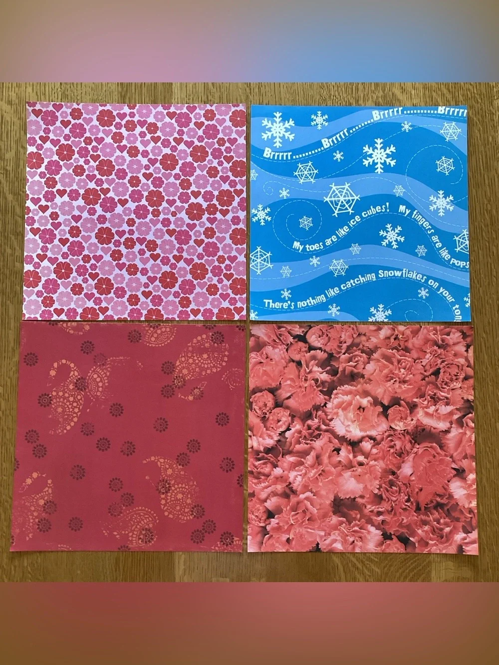 50 Sheets Mixed Lot of 12 x 12 Scrapbook Paper, No Repeats, Lot I